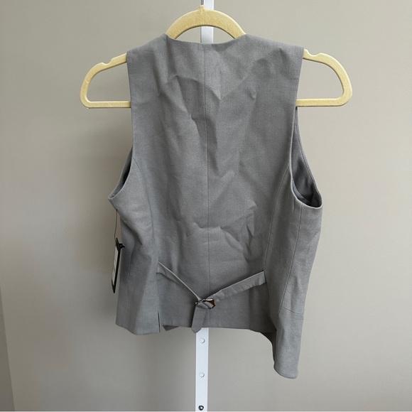 DKNY Womens Button Linen Blend Vest NWT SIZE XS - Picture 6 of 6